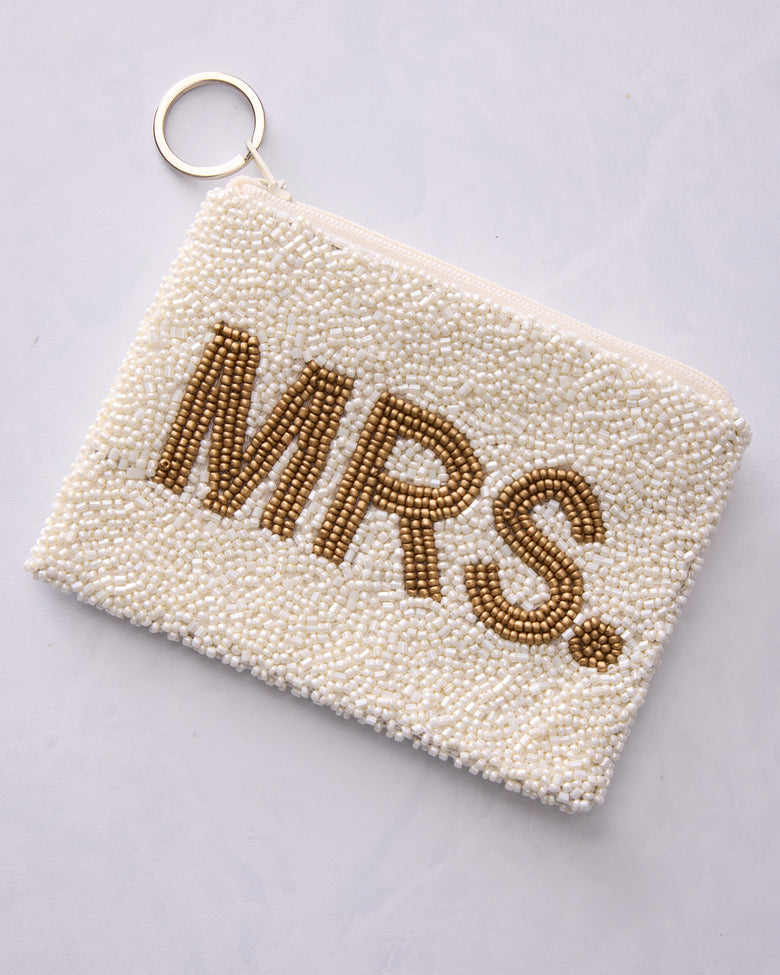 White - Mrs Coin Pouch - Tiana Designs - Printfresh