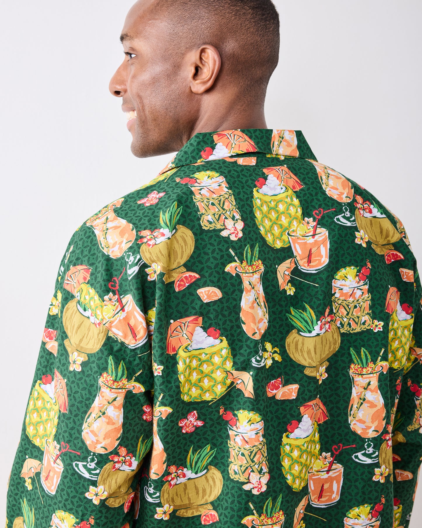 Paradise Punch - Men’s Long PJ Set - Emerald Isle