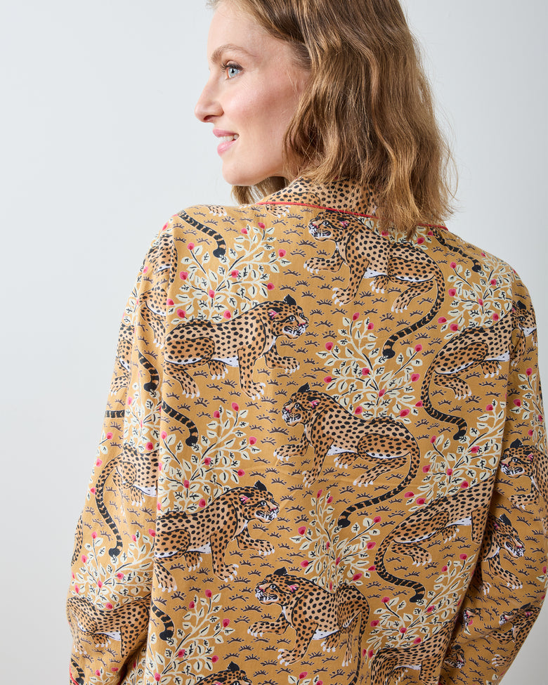 Bagheera - Lightweight Flannel Long PJ Set - Tobacco - Printfresh