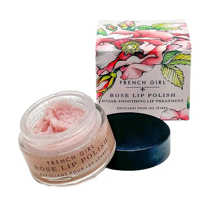 Pink - Organic Hydrating Rose Lip Polish & Scrub - French Girl - Printfresh