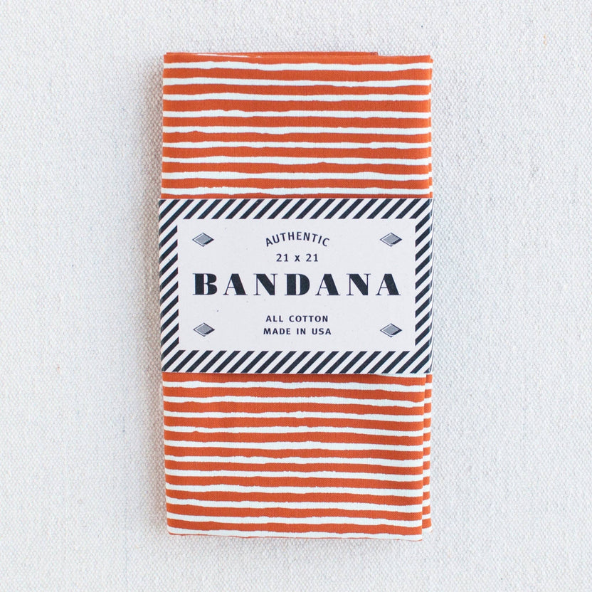 Marmalade Orange - Striped Bandana - Abracadana - Printfresh