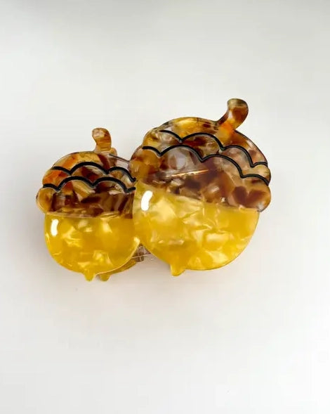 The Diva Soap - Acorn Claw Clip - Yellow Combo - Printfresh