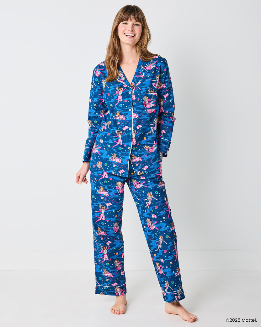 Barbie™ + Printfresh Astronaut Barbie - Long PJ Set - Galaxy Blue - Printfresh