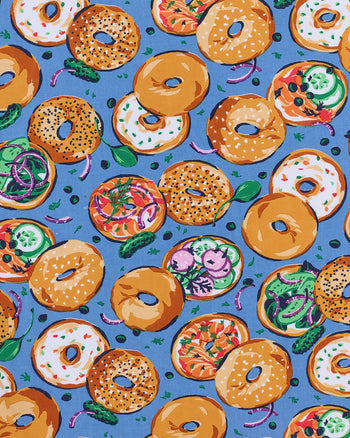 Bagels & Schmear - Short PJ Set - Brunch Blues - Printfresh