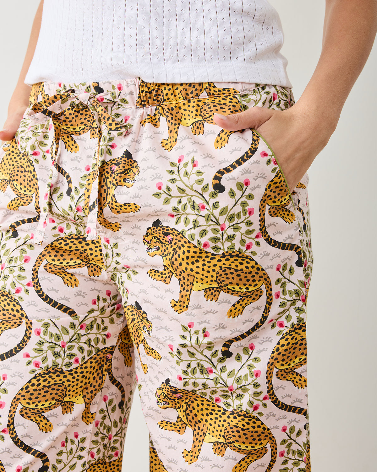 Bagheera - Cropped PJ Pants - Blush - Printfresh