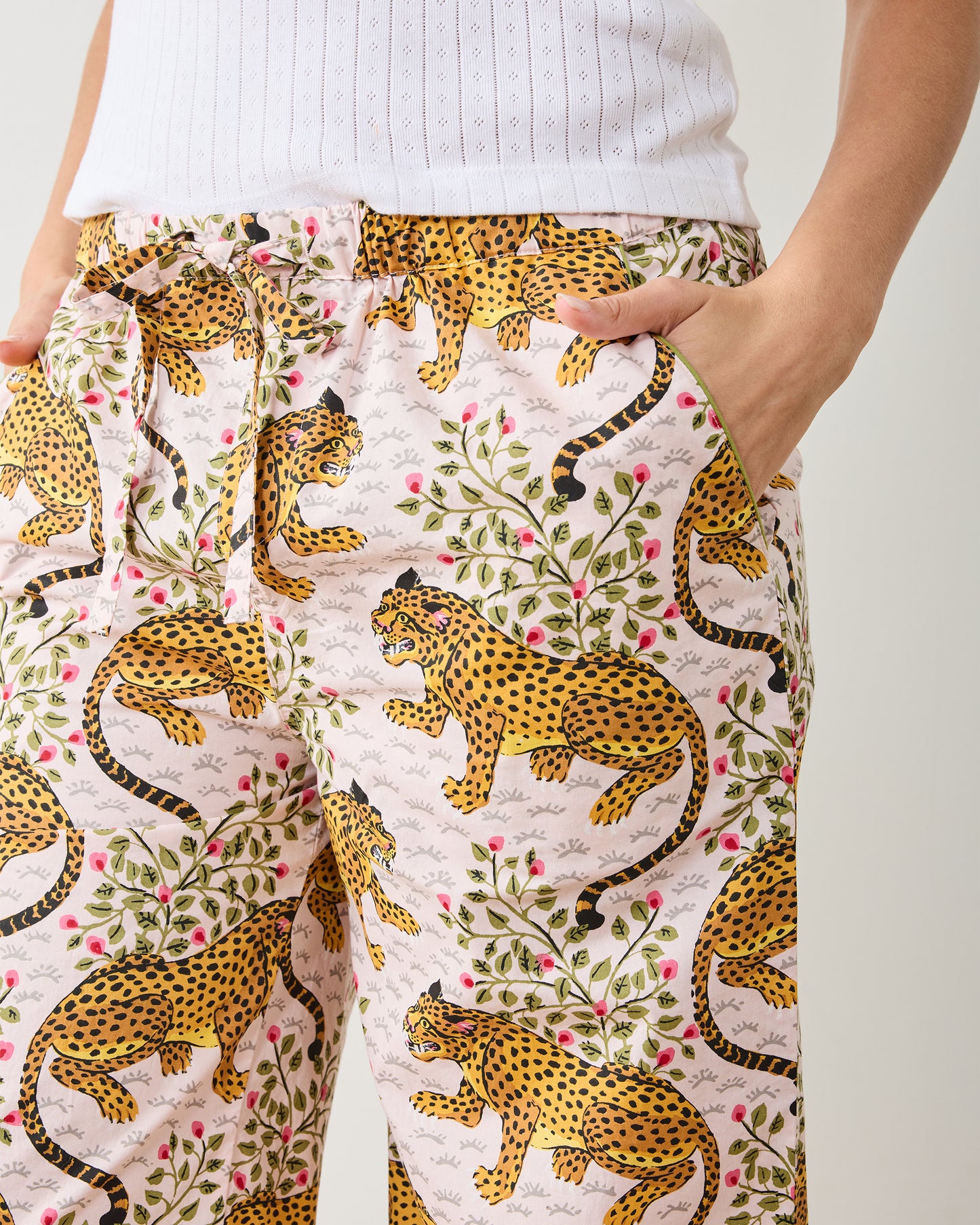 Bagheera - Cropped PJ Pants - Blush - Printfresh