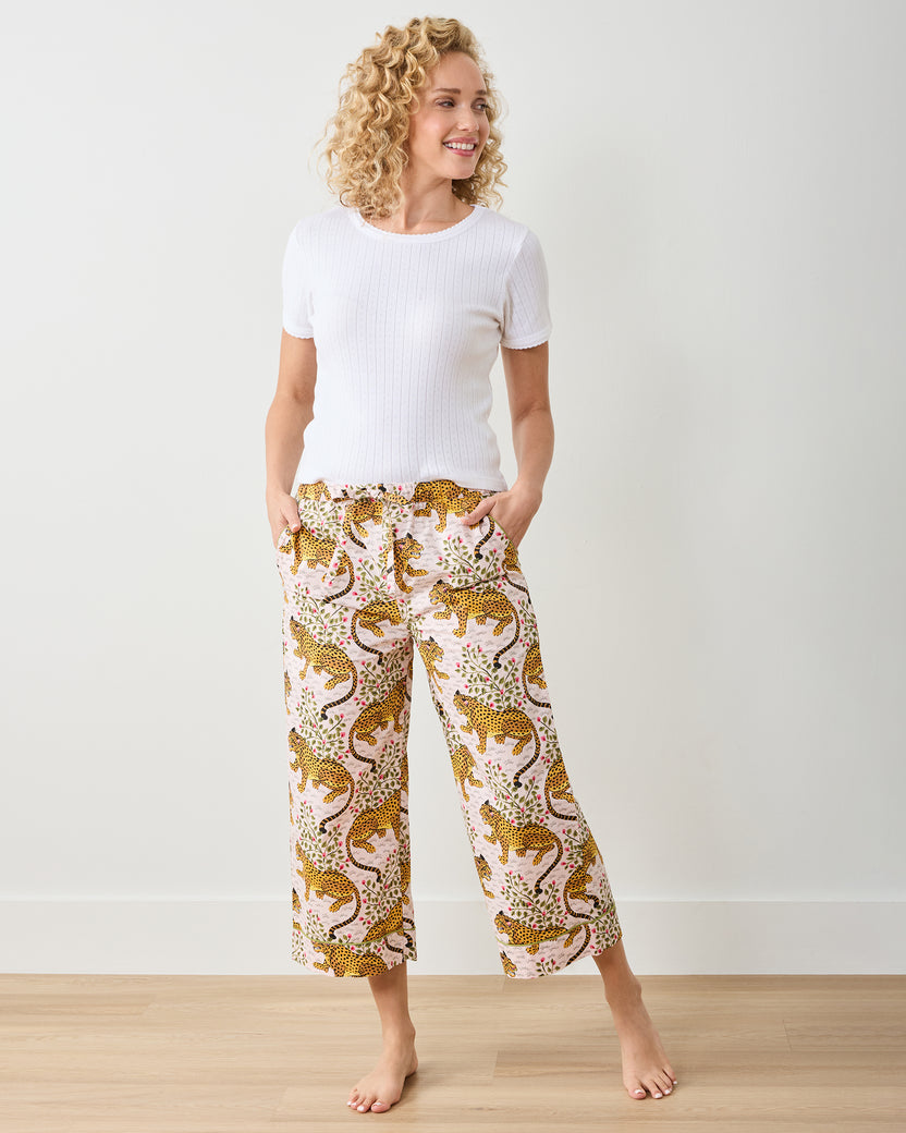 Bagheera - Cropped PJ Pants - Blush - Printfresh