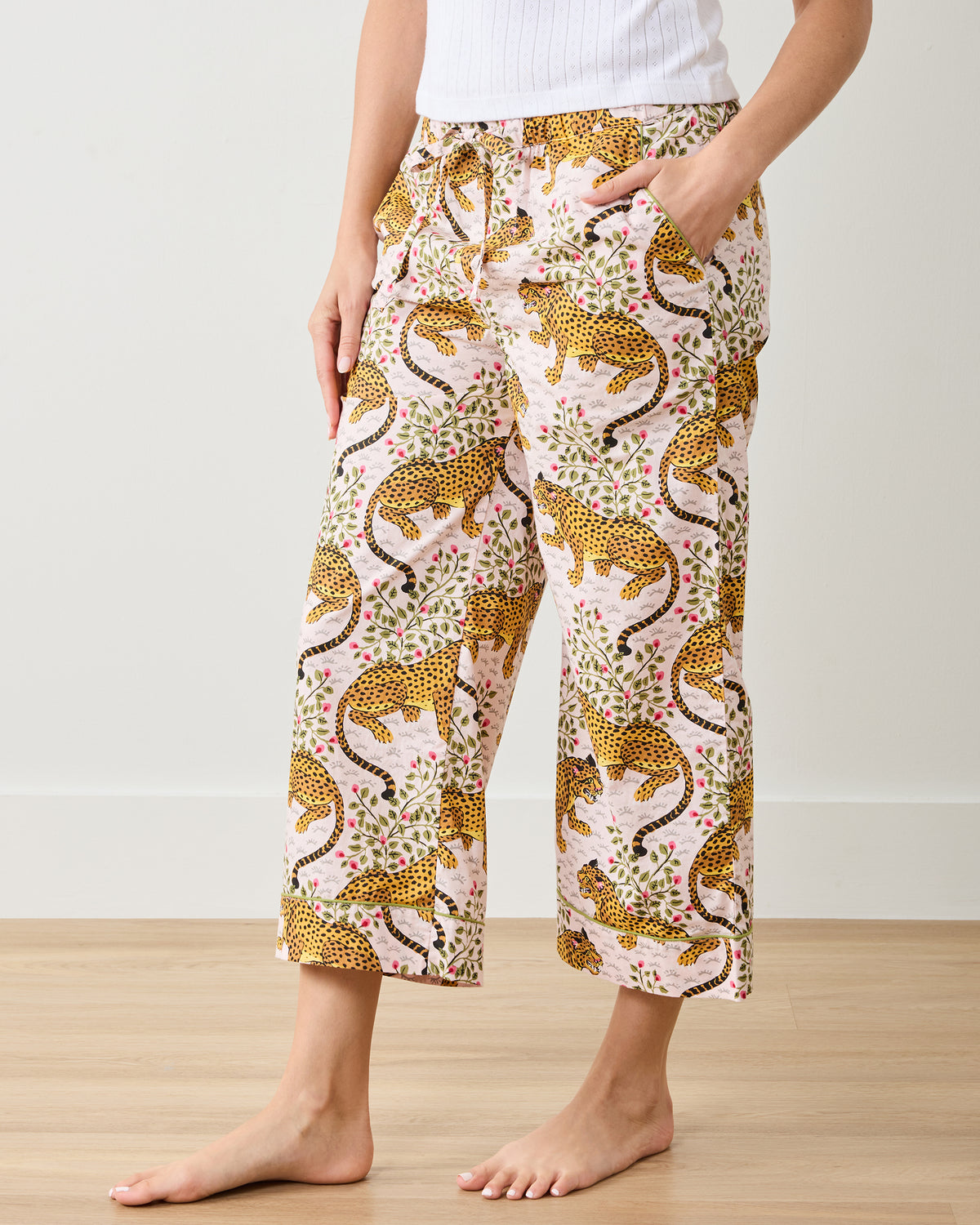 Bagheera - Cropped PJ Pants - Blush - Printfresh