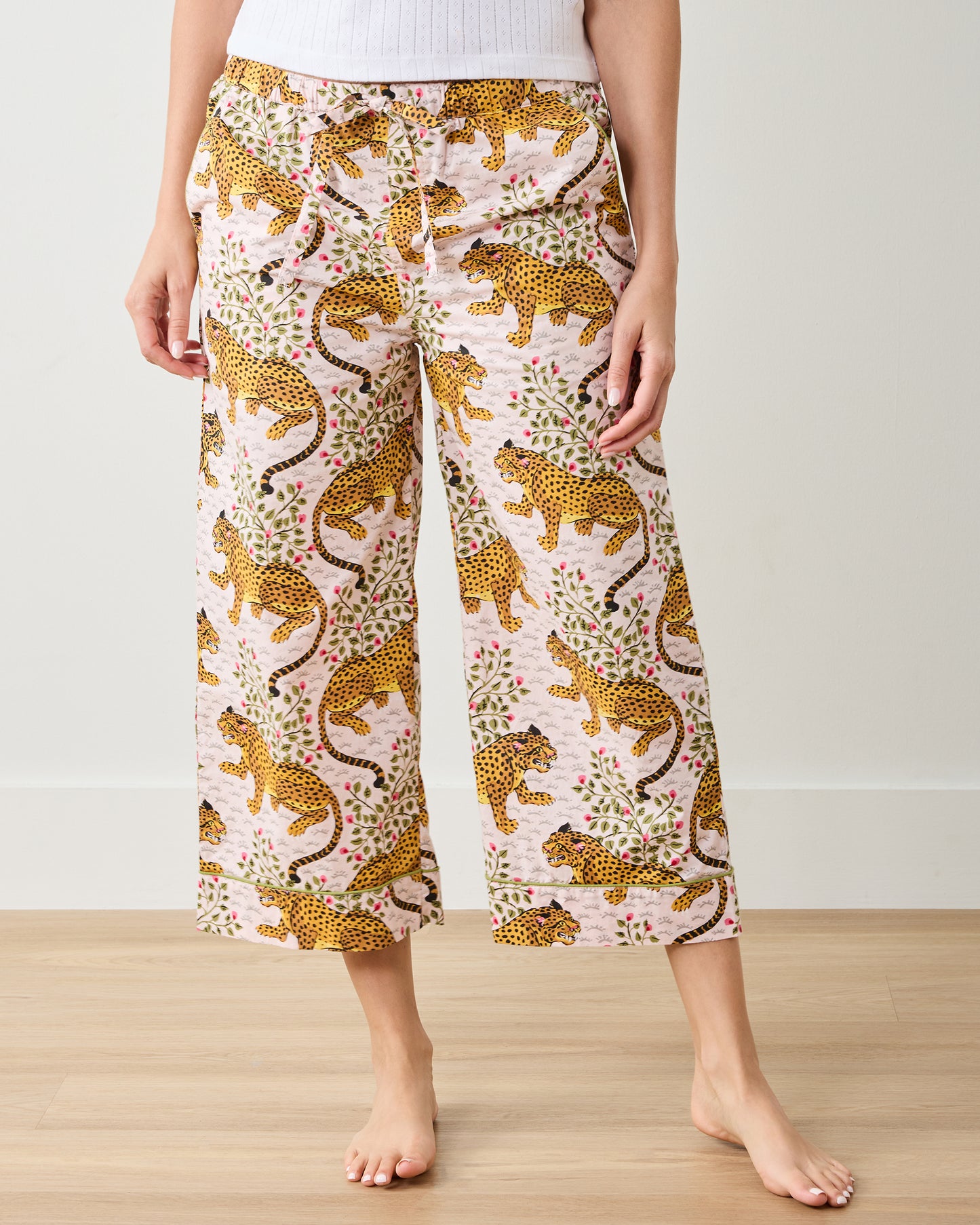 Bagheera - Cropped PJ Pants - Blush - Printfresh