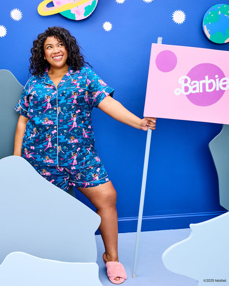 Barbie™ + Printfresh Astronaut Barbie - Short PJ Set - Galaxy Blue - Printfresh
