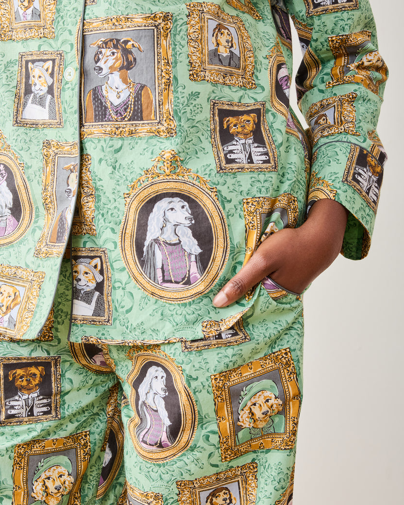 PF + Downton Abbey: The Grande Finale | Dogton Abbey - Petite Long PJ Set - Green