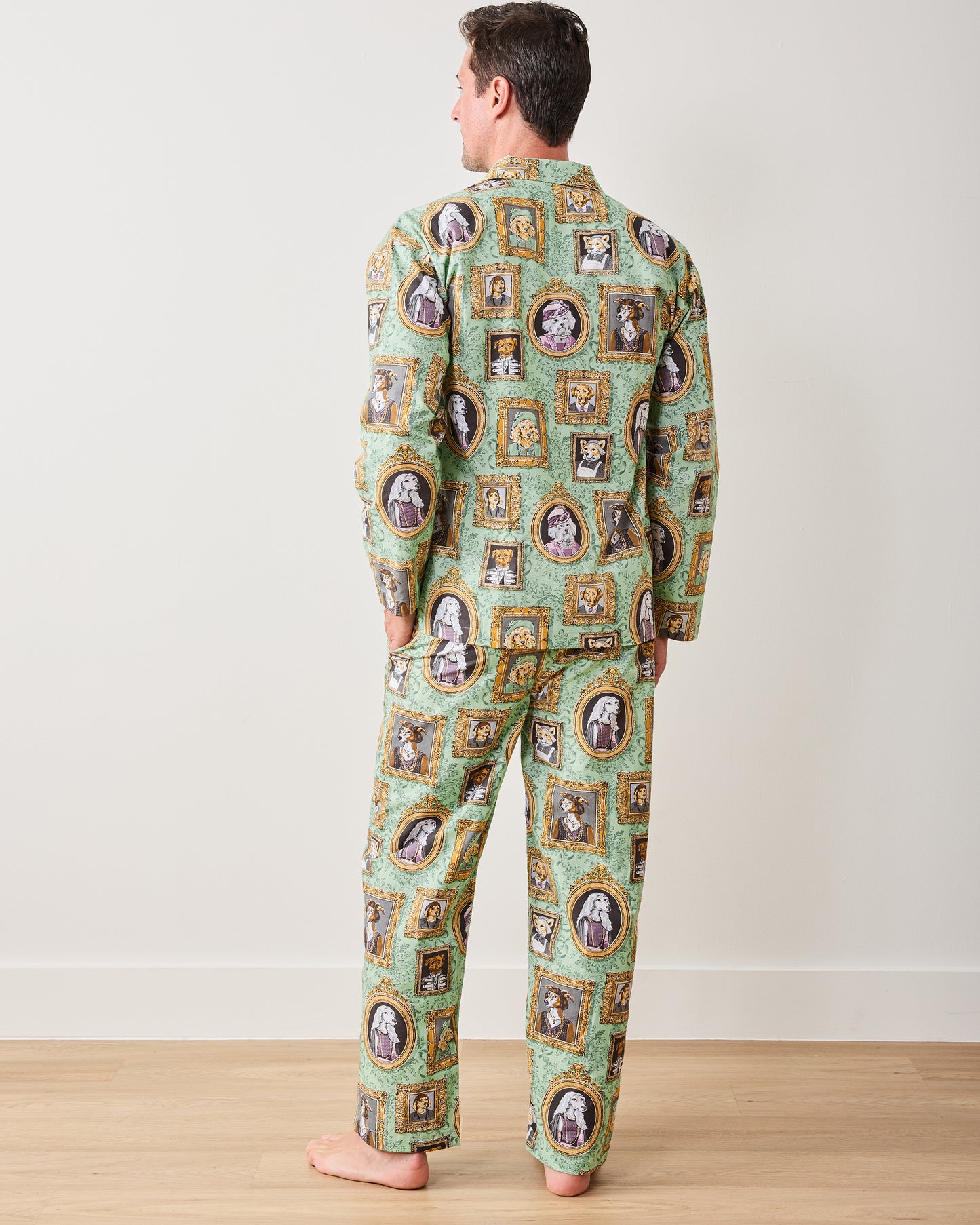 PF + Downton Abbey: The Grande Finale | Dogton Abbey - Men's Long PJ Set - Green