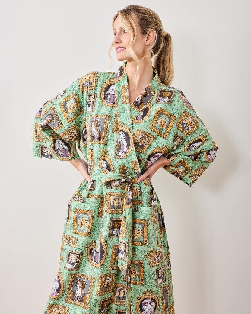 PF + Downton Abbey: The Grande Finale | Dogton Abbey - Robe - Green - Printfresh