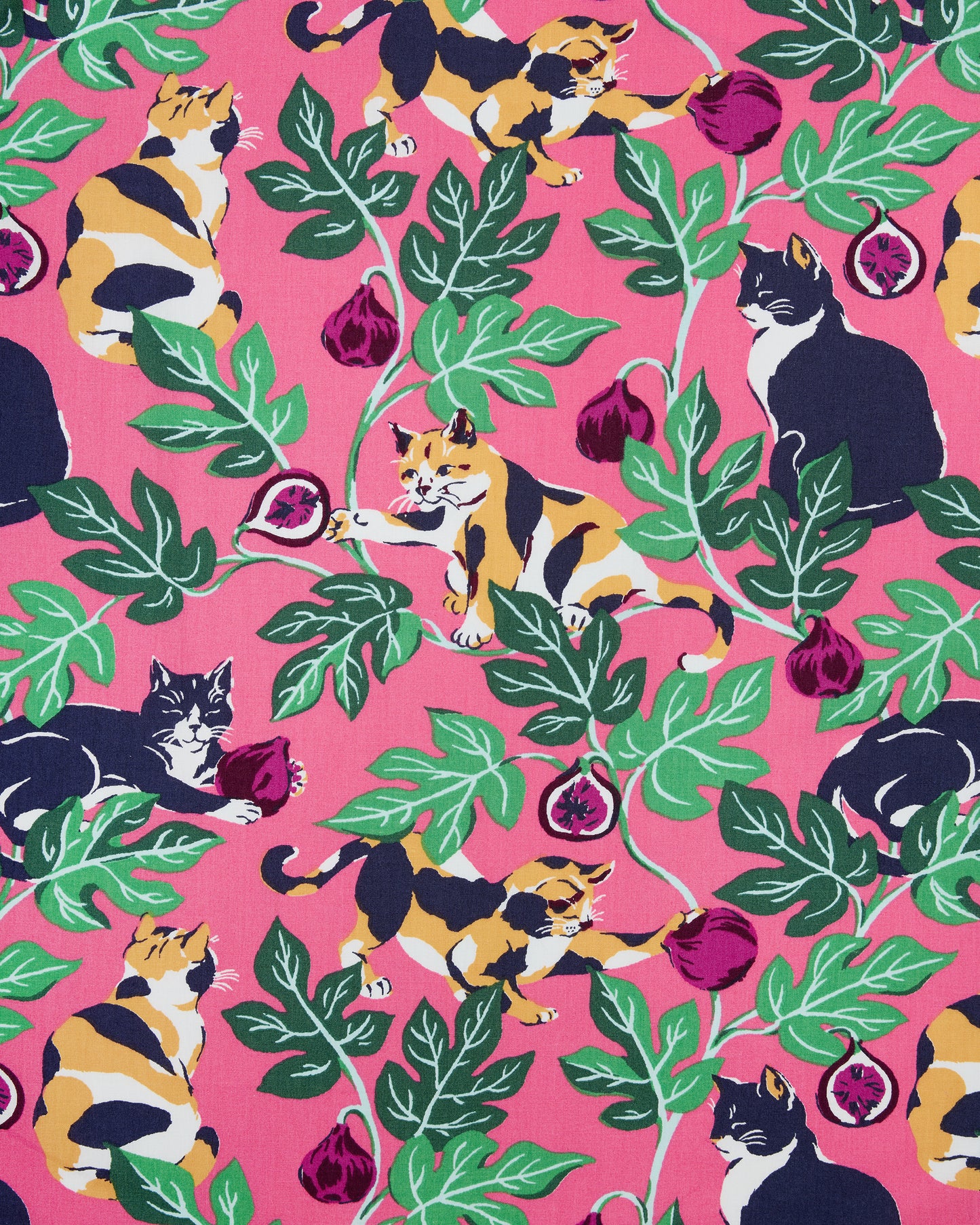 Figs & Felines -  Short PJ Set - Sweet Pink - Printfresh