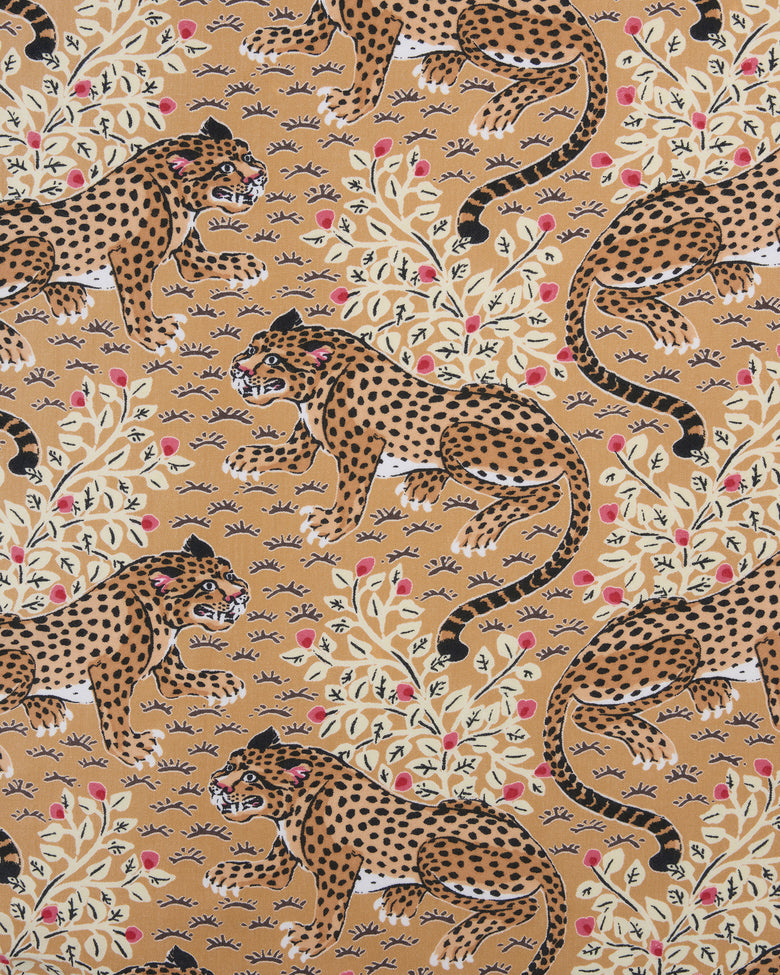 Bagheera - Lightweight Flannel Long PJ Set - Tobacco - Printfresh