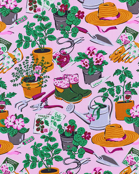 Green Thumb - Apron - Pink Cosmos - Printfresh