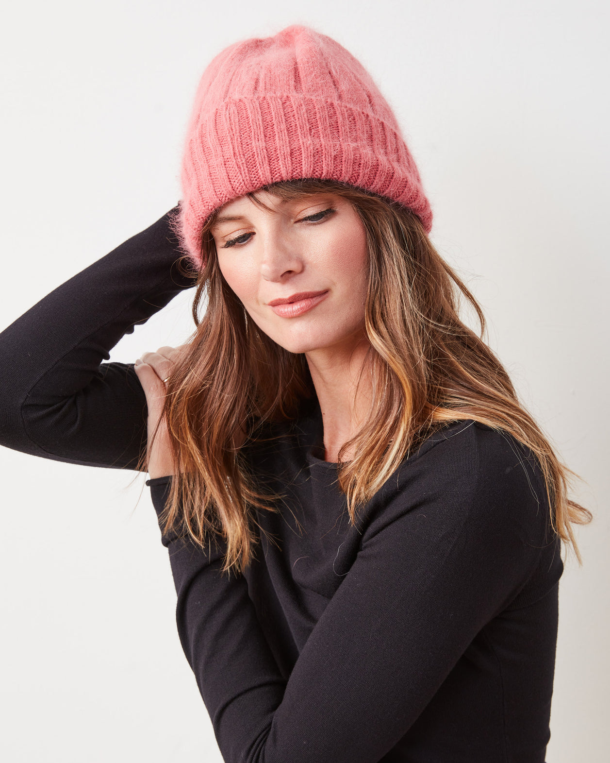 Dark Pink - Super Soft Angora Beanie - Comfortarians - Printfresh