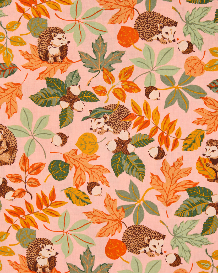 Hedgehog Forest - The Traveler Tote - Peach Leaf - Printfresh