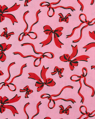 Red Ribbons - Tablescape Bundle - Pink Tinsel - Printfresh