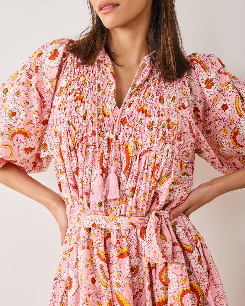 India Bloom - Artifact Dress - Soft Rose - Printfresh