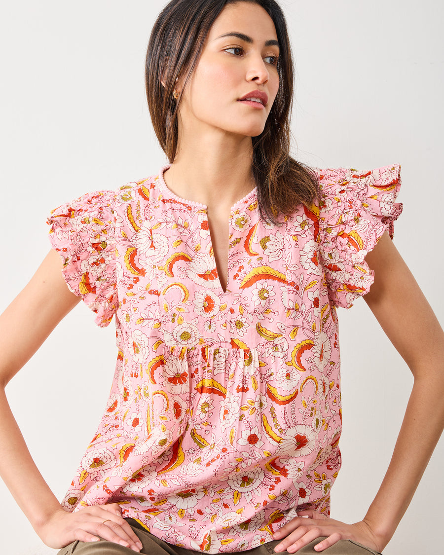 India Bloom - Royal Blouse - Soft Rose - Printfresh