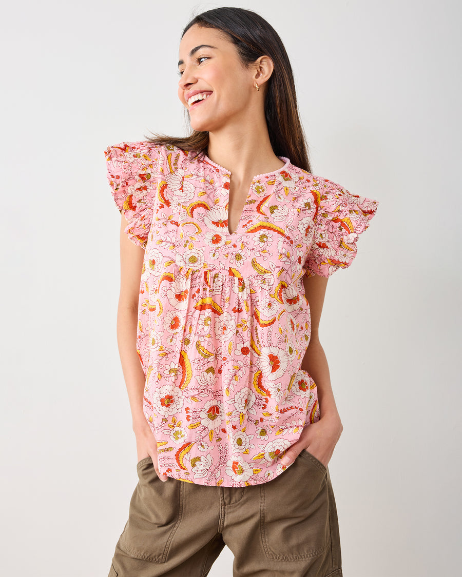 India Bloom - Royal Blouse - Soft Rose - Printfresh