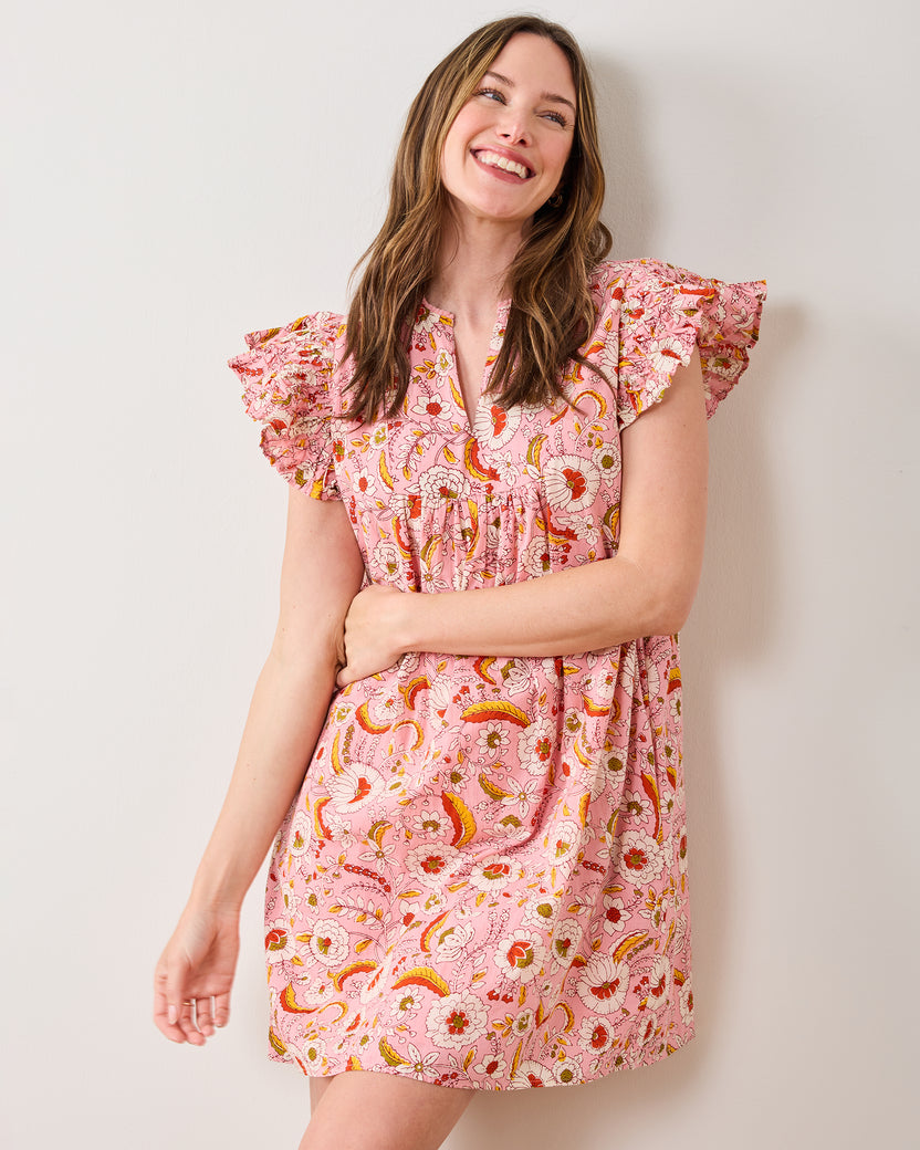 India Bloom - Royal Dress - Soft Rose - Printfresh