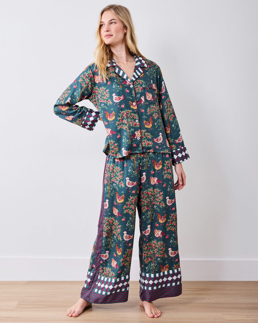 Hen House - Eco Satin Rittenhouse Set - Navy - Printfresh