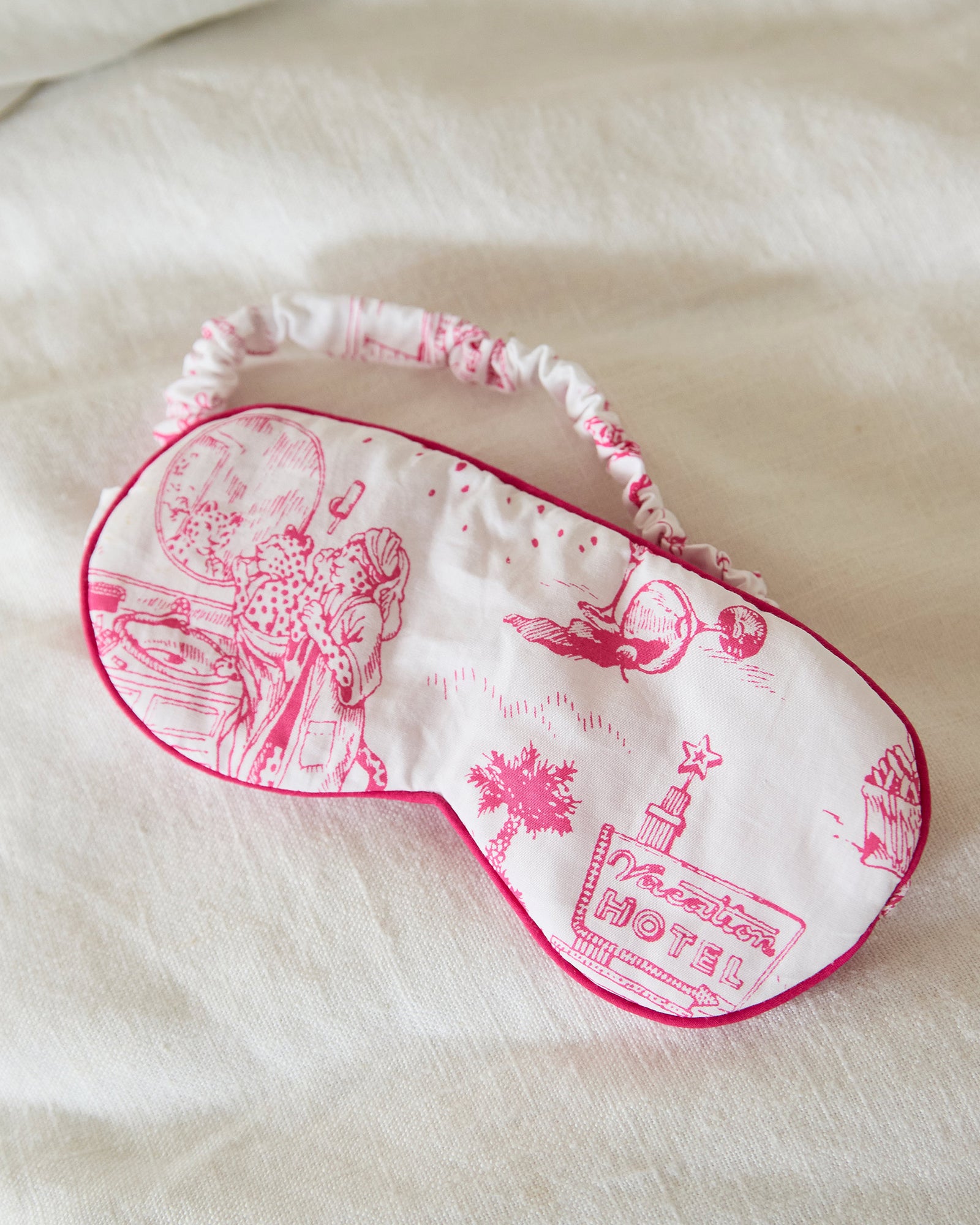 PF x Sean Taylor Girls' Trip Toile - Eye Mask - Pink Cloud - Printfresh