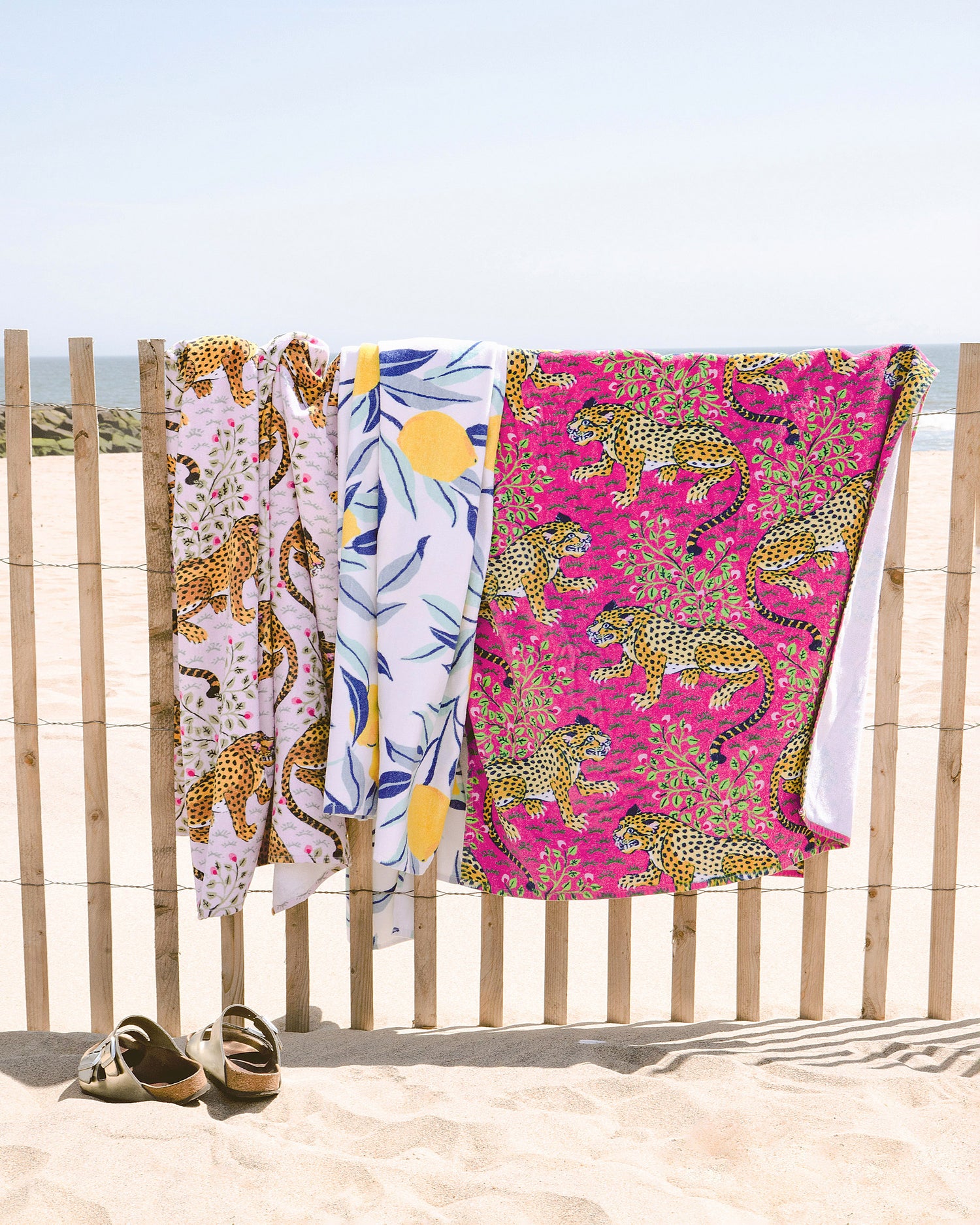 Lemon Zest - Beach Towel - Cloud - Printfresh