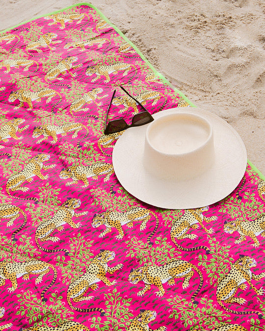 Bagheera - Picnic Blanket - Hot Pink - Printfresh