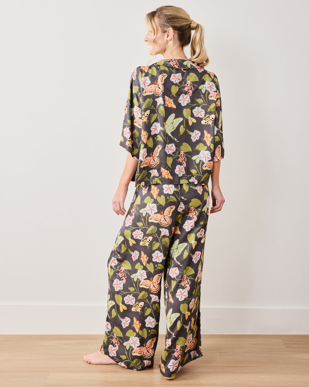 Midnight Flutter - Tall Eco Satin Wildest Dreams Set - Slate - Printfresh