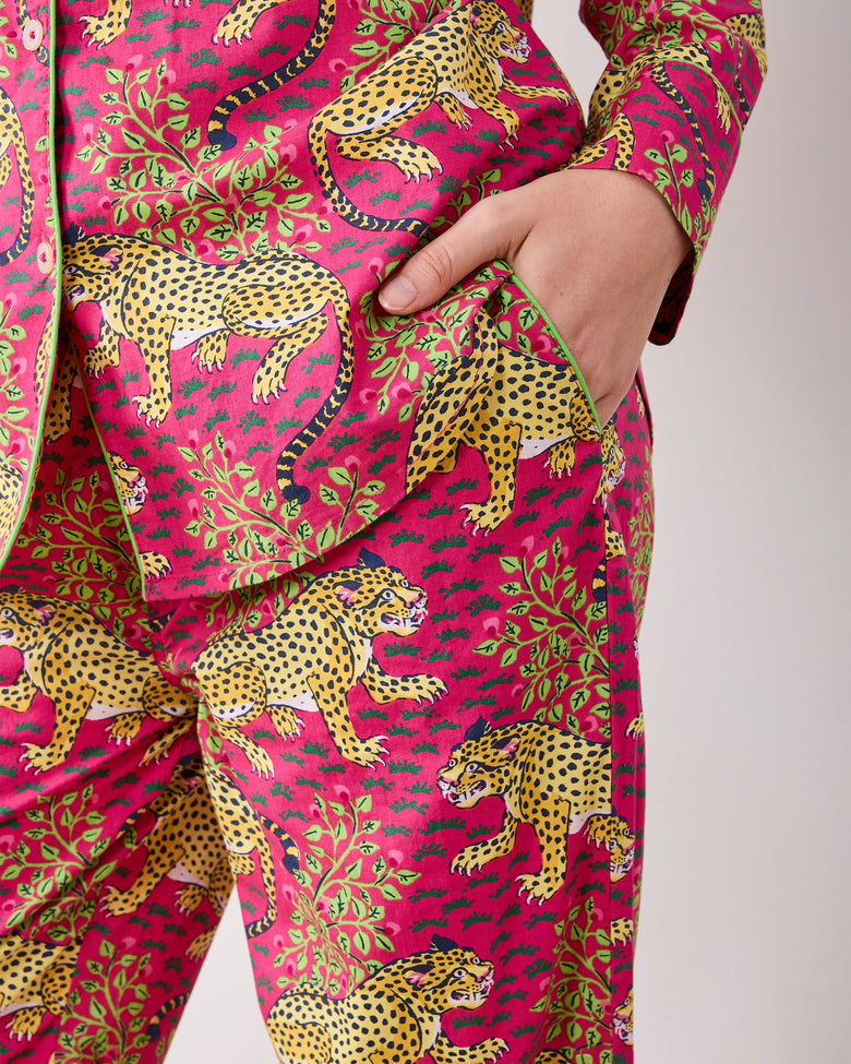 Bagheera - Long PJ Set - Hot Pink - Printfresh