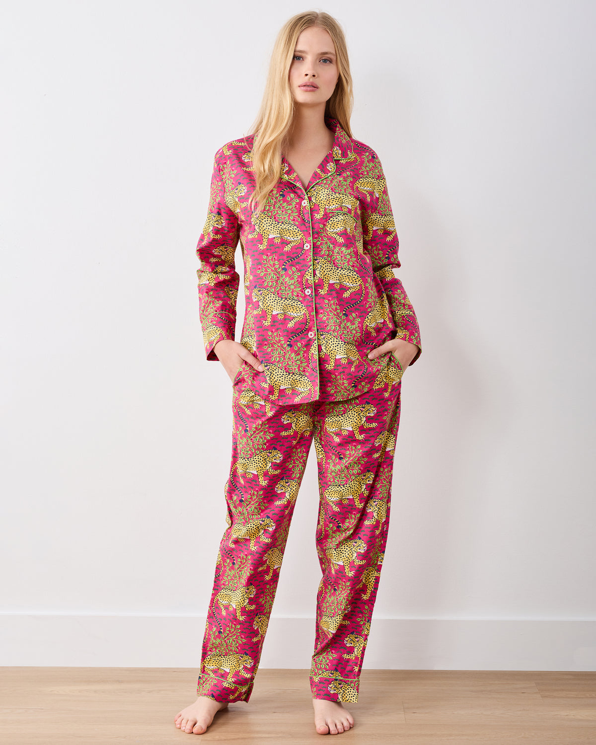Bagheera - Tall Long PJ Set - Hot Pink - Printfresh