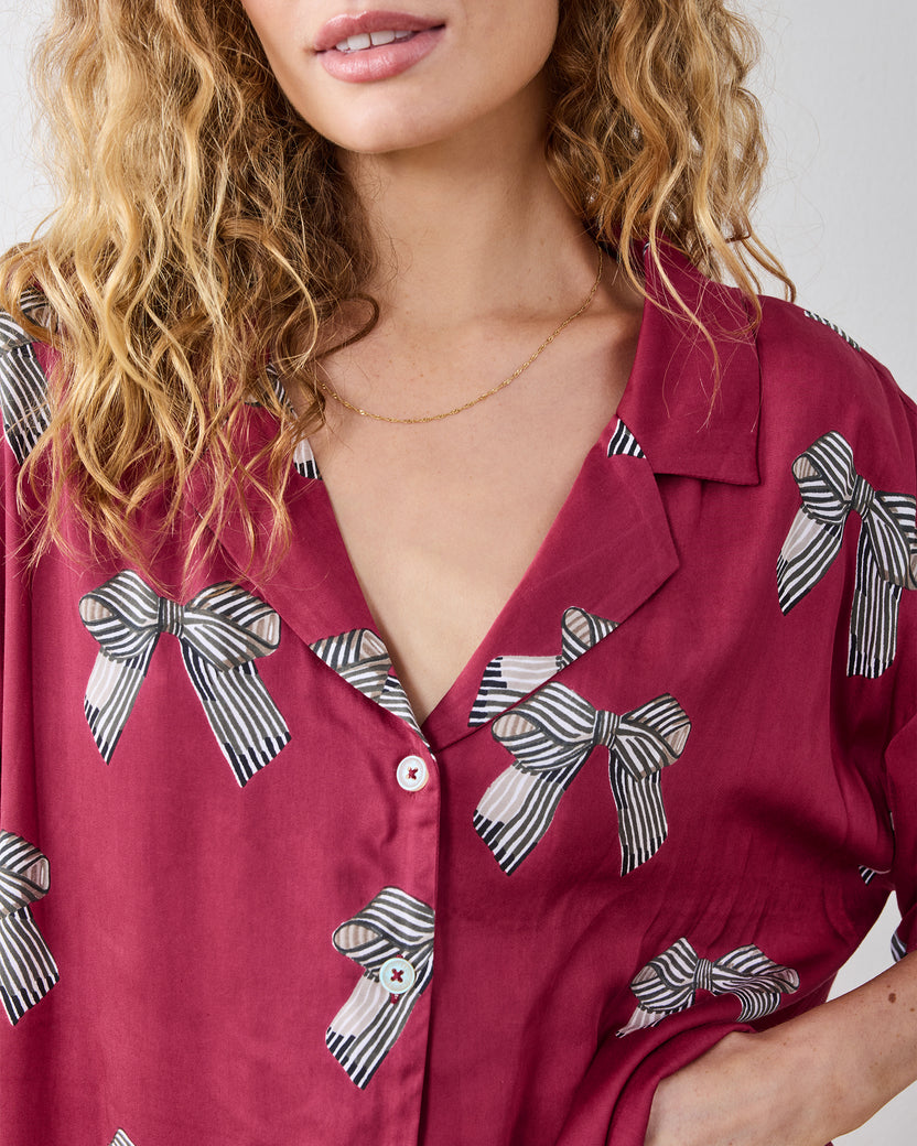 Bows - Eco Satin Sweet Dreams Set - Wine - Printfresh