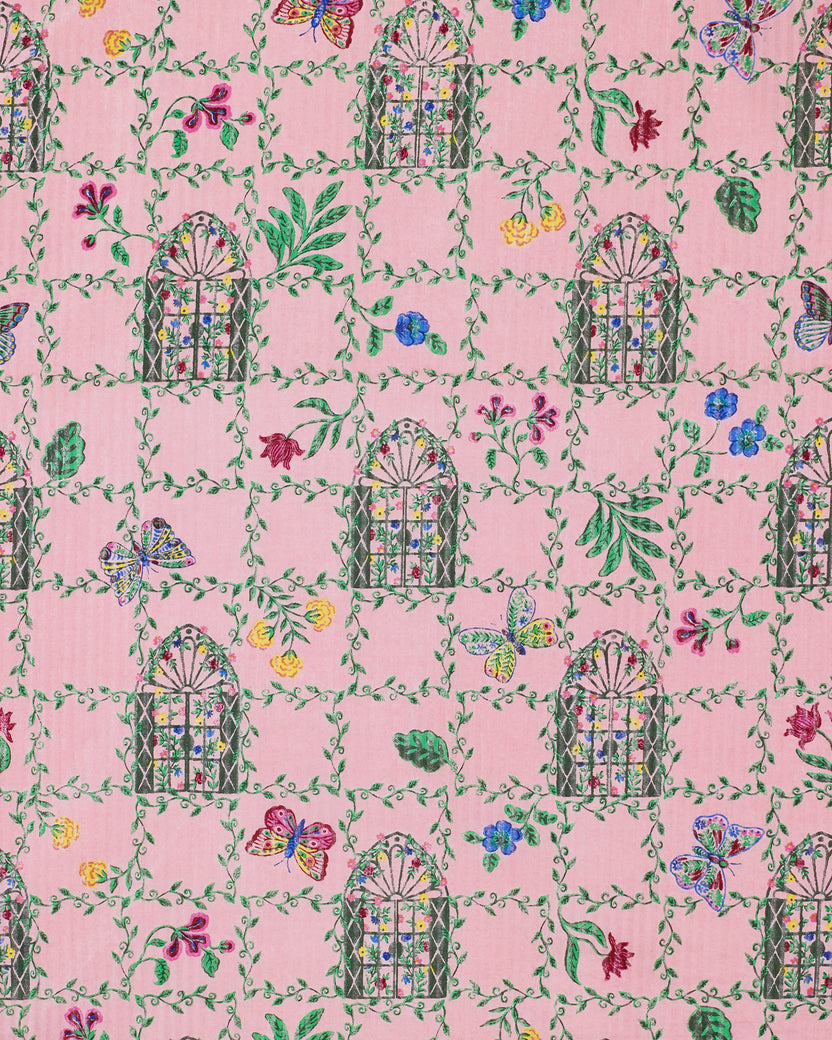 Gilded Greenhouse - Florence Dress - Pink Muse - Printfresh