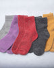 Dark Gray - Womens Cozy Wool Angora Socks - Comfortarians - Printfresh