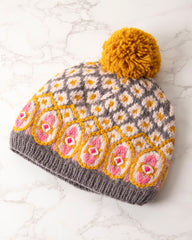 Grey - Vintage Chalet Hat - French Knot - Printfresh