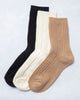 Black - Cashmere Blend Cable Sock - Happy Knits - Printfresh