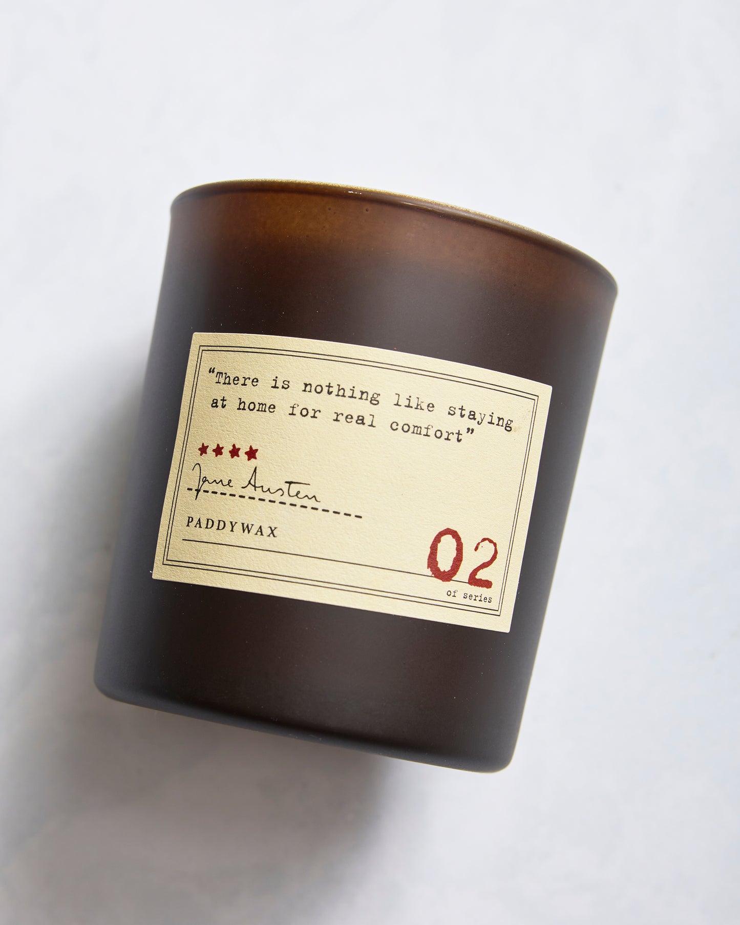 Jane Austen - Paddywax Library 6 oz Boxed Glass Candle -  Jane Austen - Printfresh