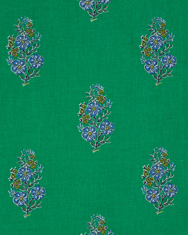 Bouquet Blossoms - Ocean View Long Tunic Dress - Lucky Green - Printfresh