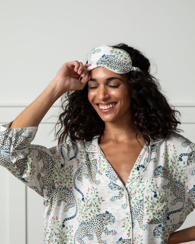 Bagheera - Eco Satin Eye Mask - Wedding Cake - Printfresh