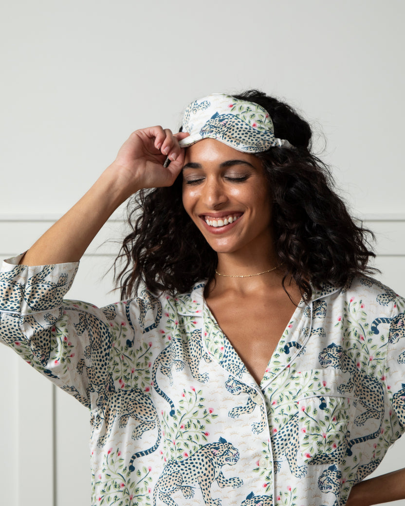 Bagheera - Eco Satin Eye Mask - Wedding Cake - Printfresh