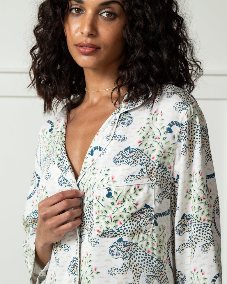 Bagheera - Eco Satin Sleep Shirt - Wedding Cake - Printfresh