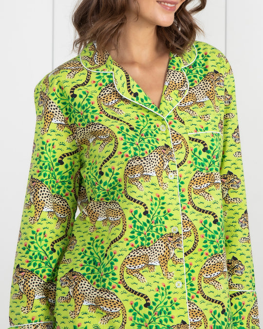 Bagheera - Long Sleep Set - Green Apple - Printfresh