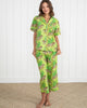 Bagheera - Short Sleeve Top & Cropped Pants Set - Green Apple - Printfresh