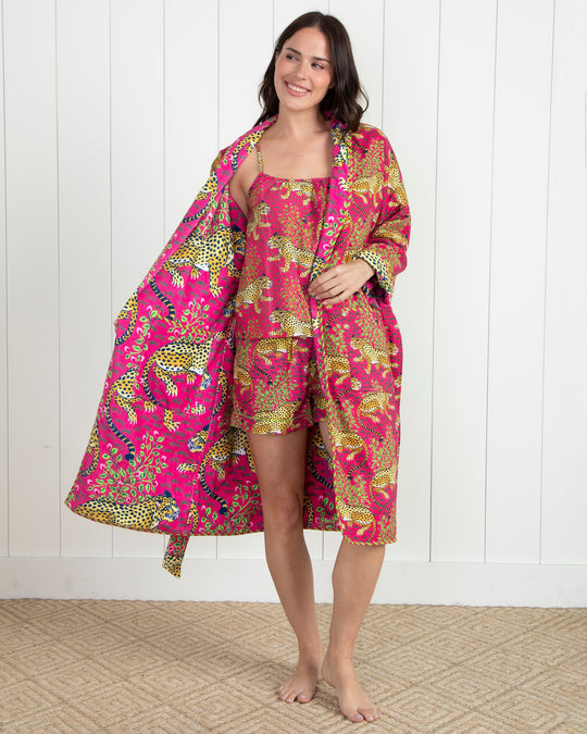 Bagheera - Plush Terry Robe - Hot Pink - Printfresh