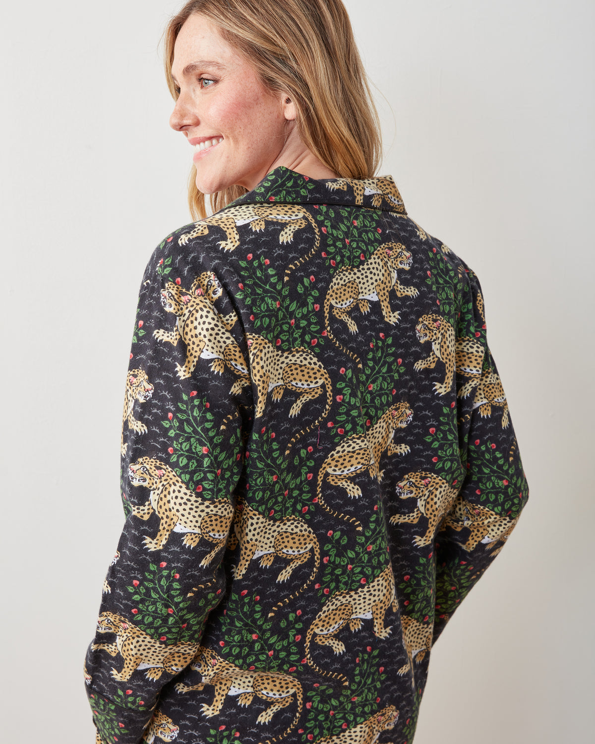 Bagheera - Lightweight Flannel Long PJ Set - Ink - Printfresh
