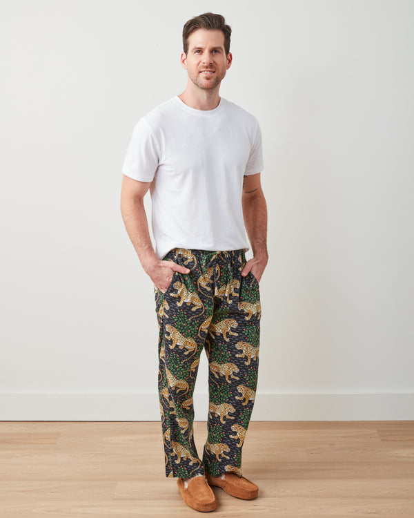 Bagheera - Men's Flannel PJ Pants - Ink - Printfresh