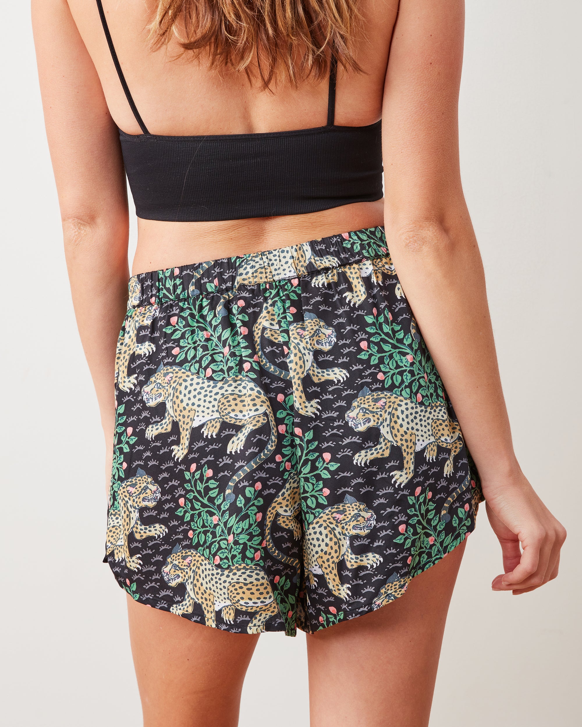 Bagheera - Satin Sweet Dreams Shorts - Ink - Printfresh